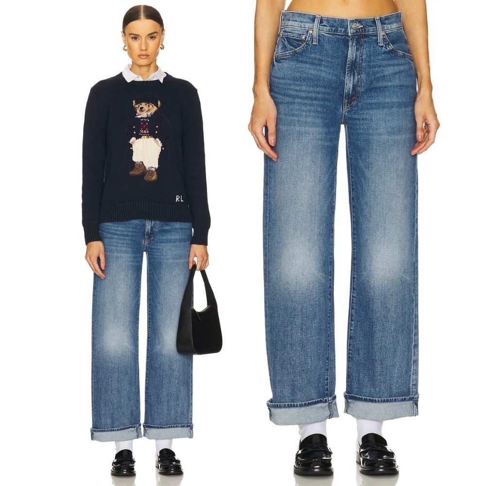 Mother Superior The Dodger Flood Cuff Jeans Toil And Trouble 28